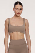 Sports bra pilates era warm beige