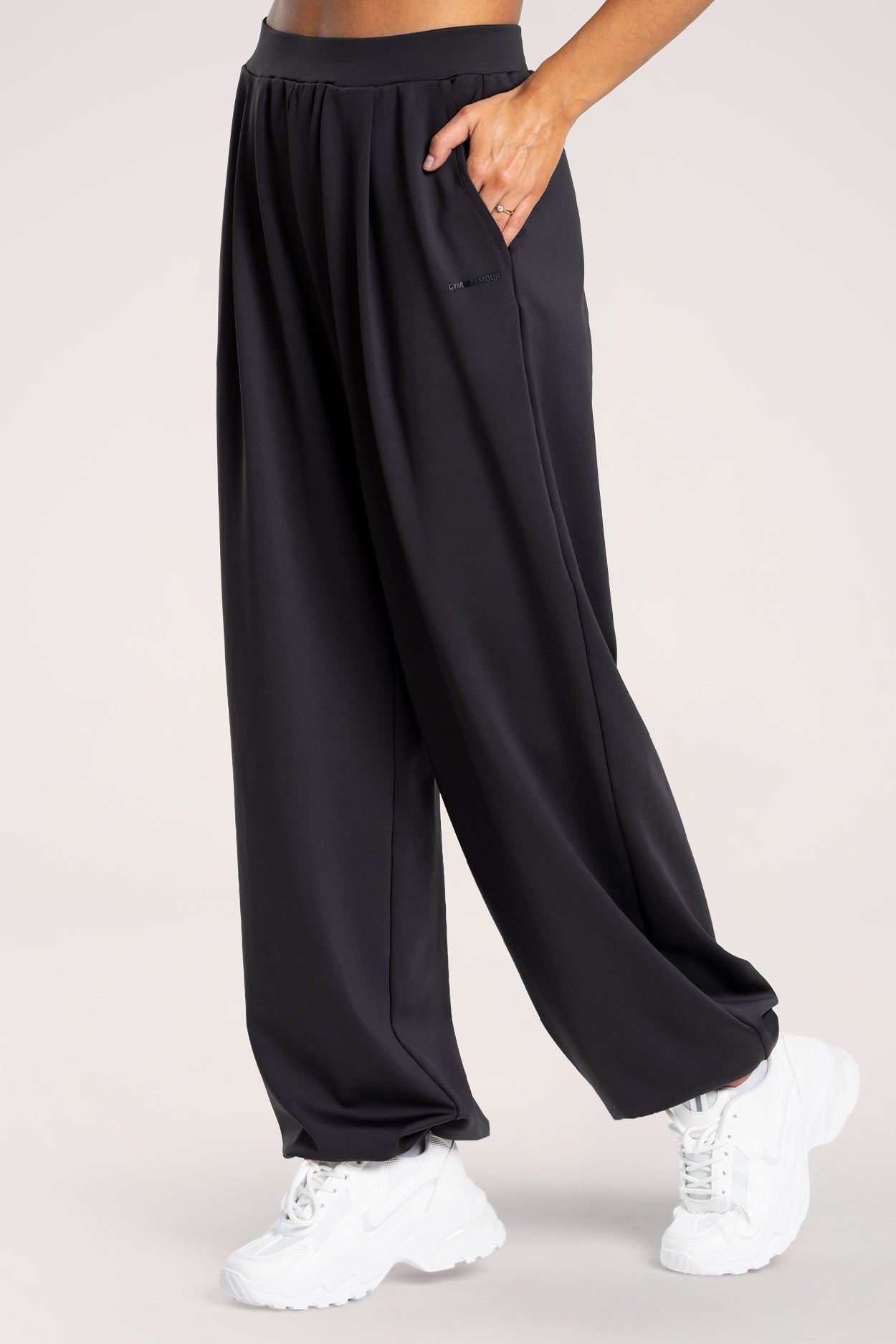 Spodnie wide UN1FORM black