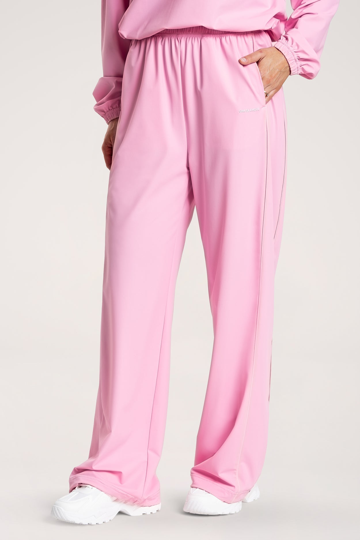 Spodnie slick UN1FORM light pink