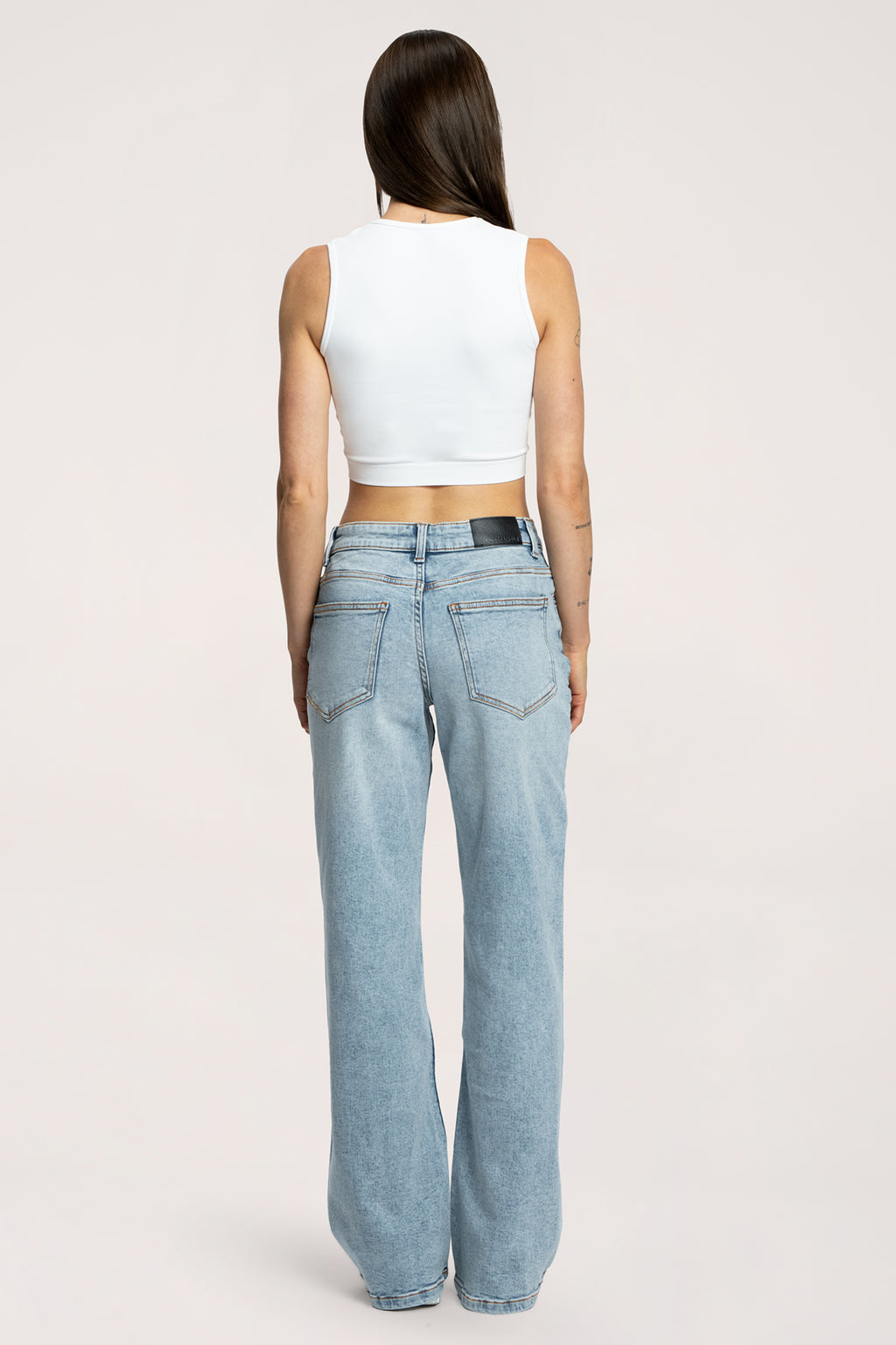 Hüftjeans Wide light blue