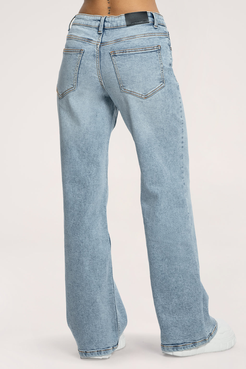 Hüftjeans Wide long light blue