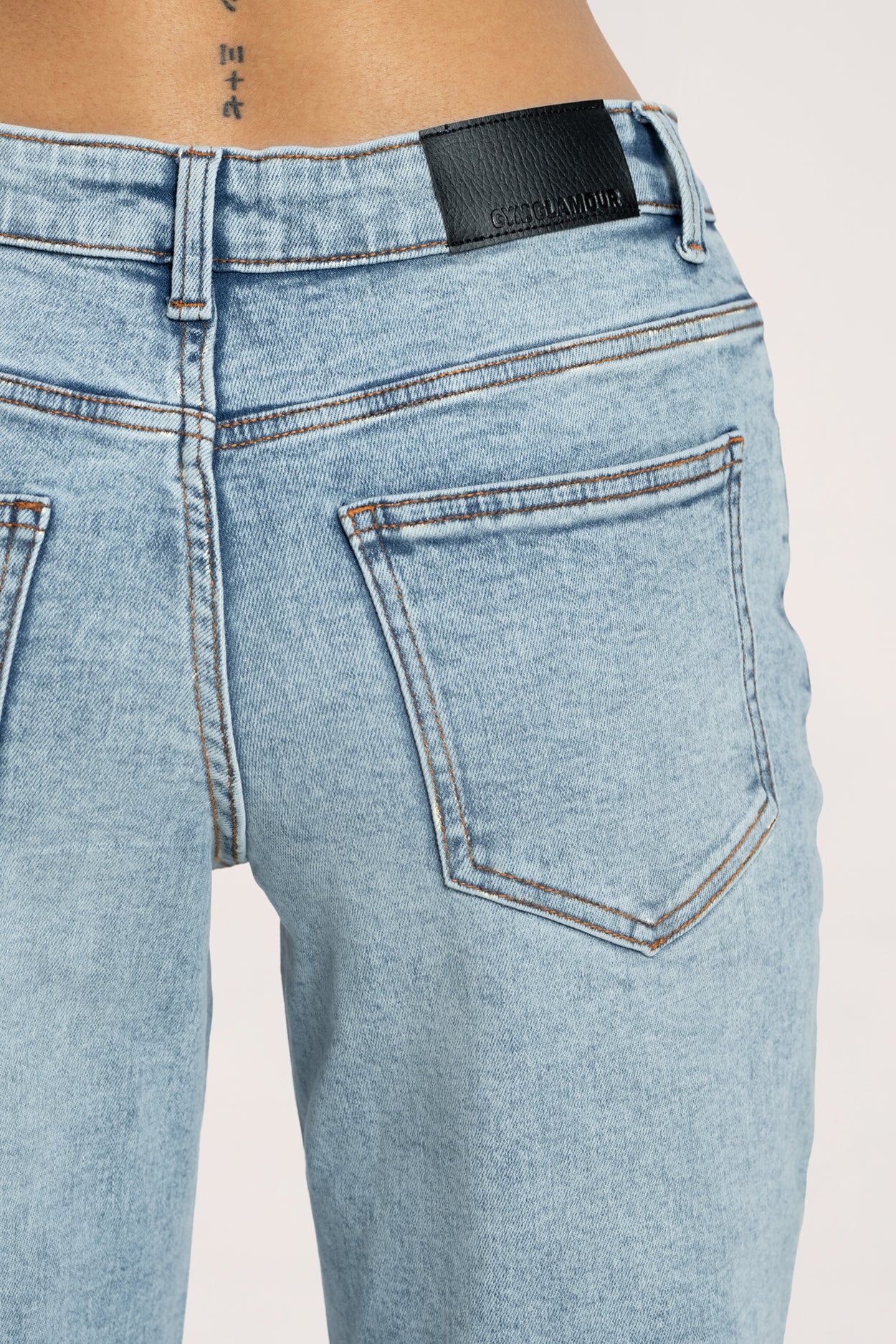 Hüftjeans Wide long light blue