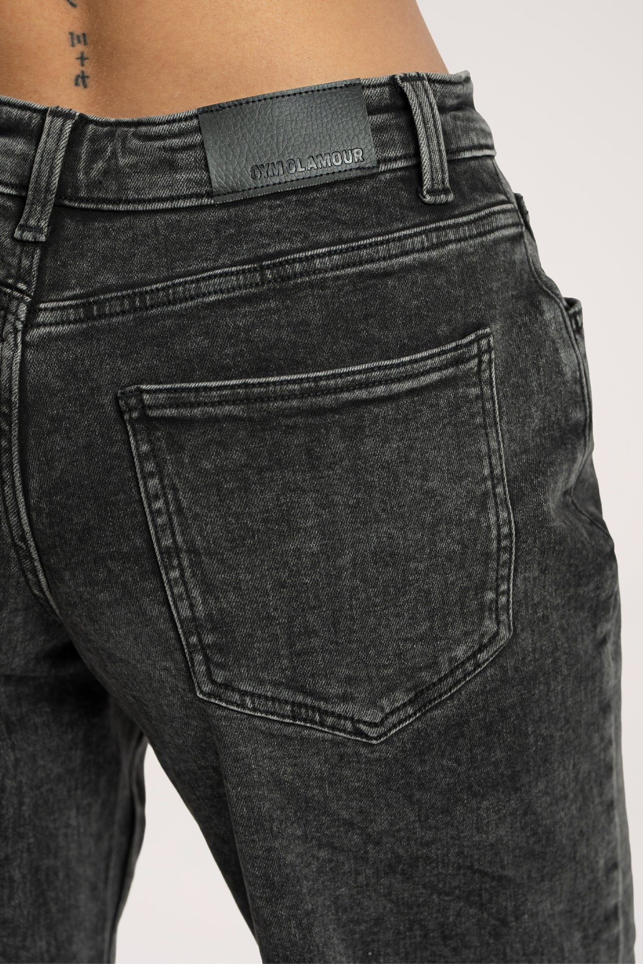 Hüftjeans Wide long grey