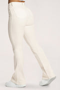 Džínsy zvony perfect slim off white