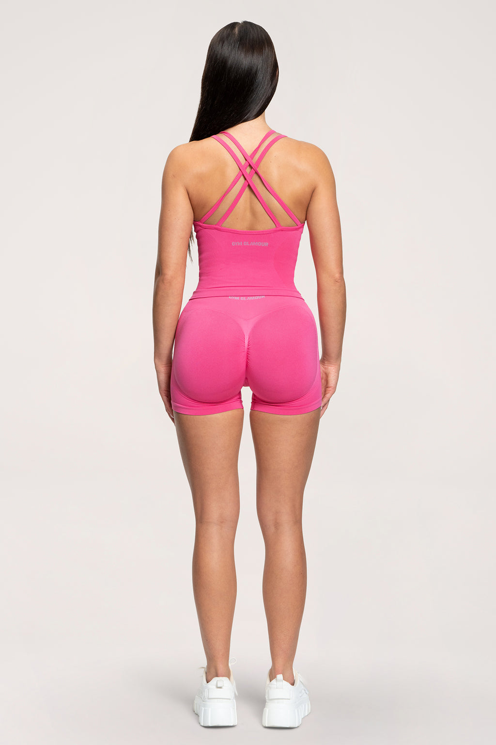 Къси панталони Fake BBL hot pink