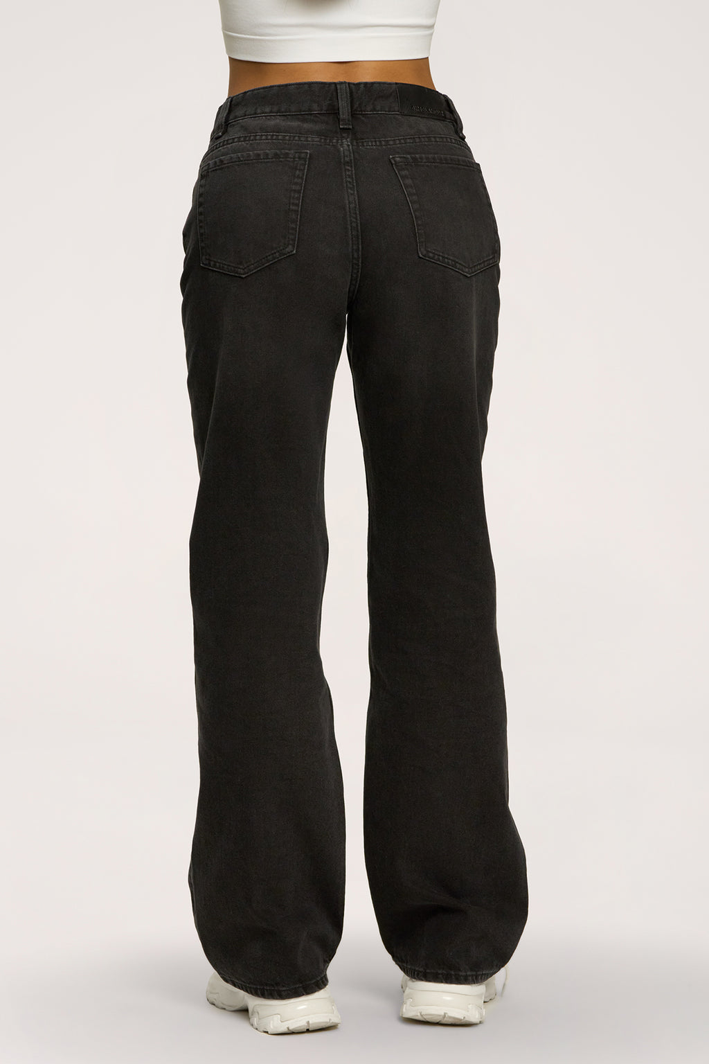 Jeansy wide relaxed black
