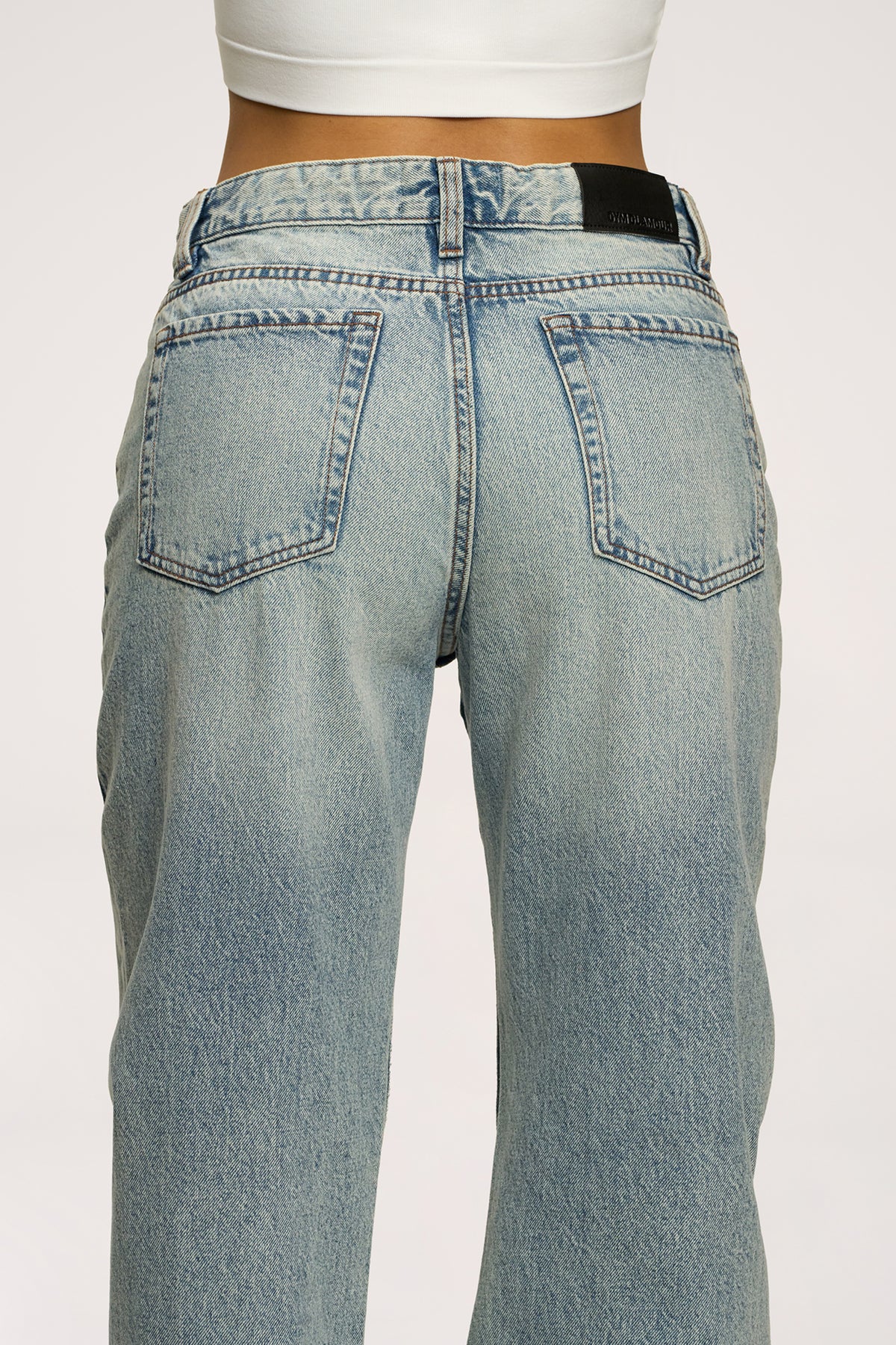 Jeansy wide relaxed light blue