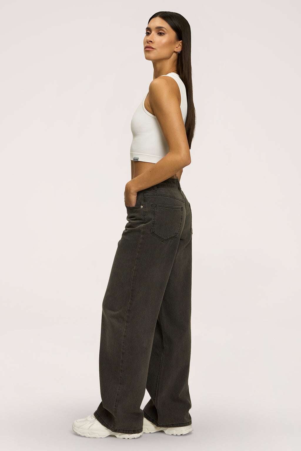 Jeansy boyfriend grey