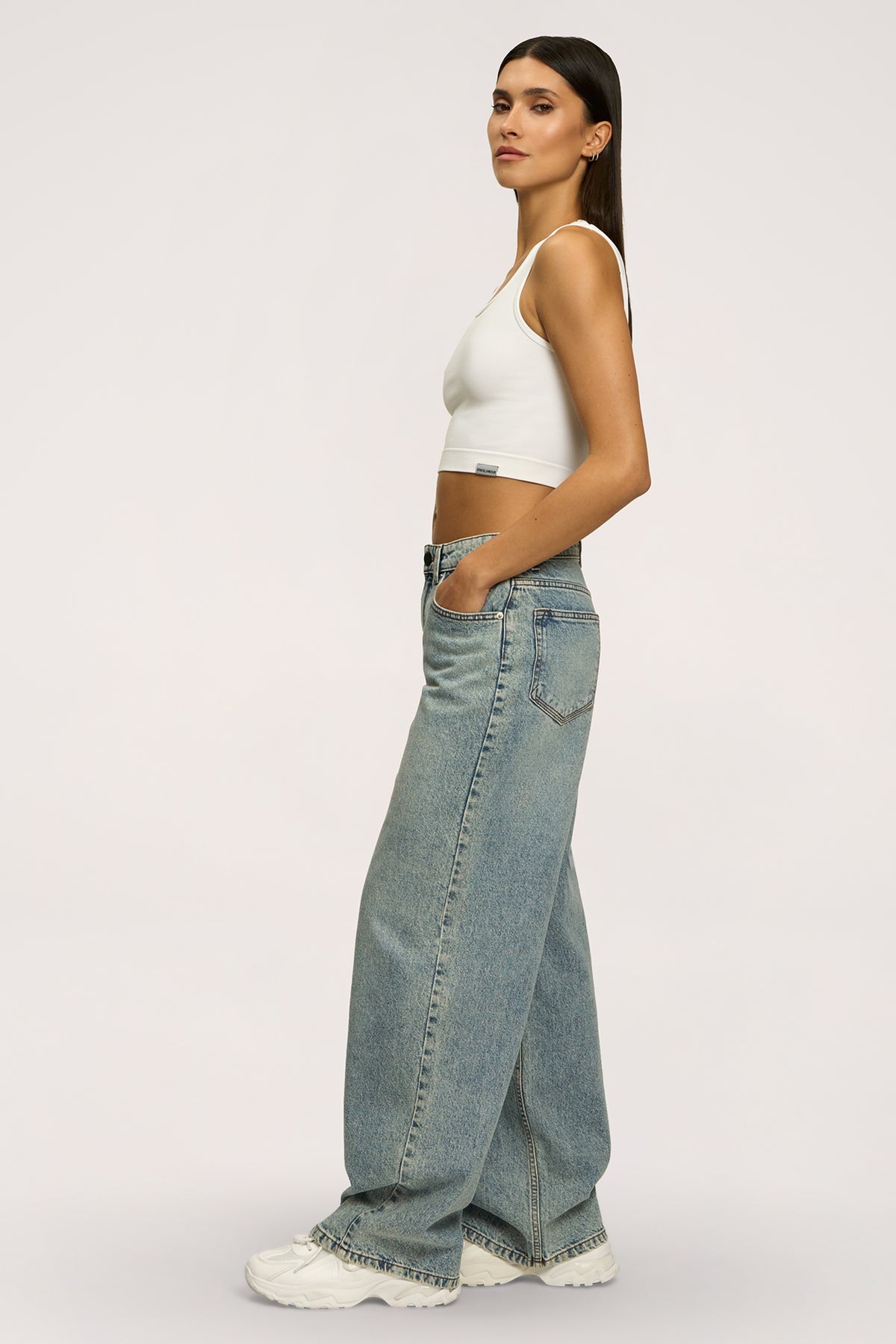 Jeansy boyfriend light blue