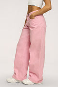 Jeansy boyfriend pink
