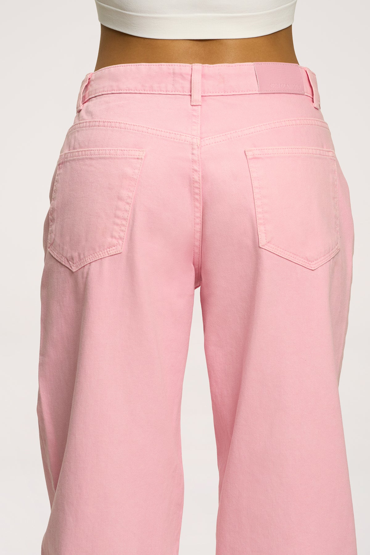 Jeansy boyfriend pink
