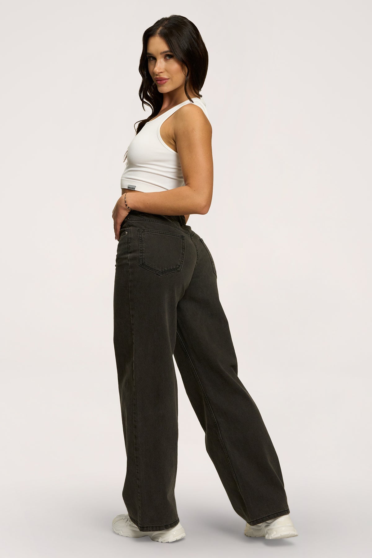 Jeansy boyfriend grey
