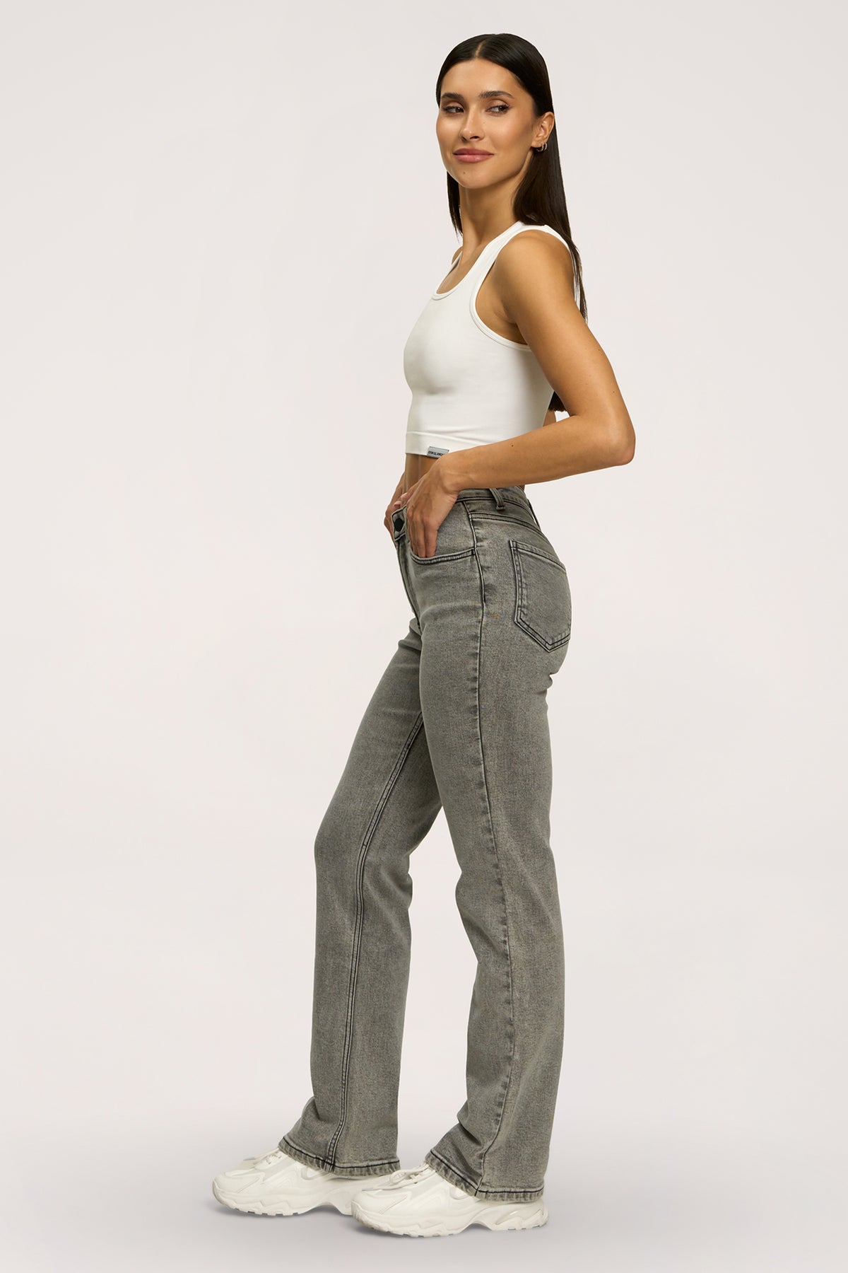 Jeansy classic grey