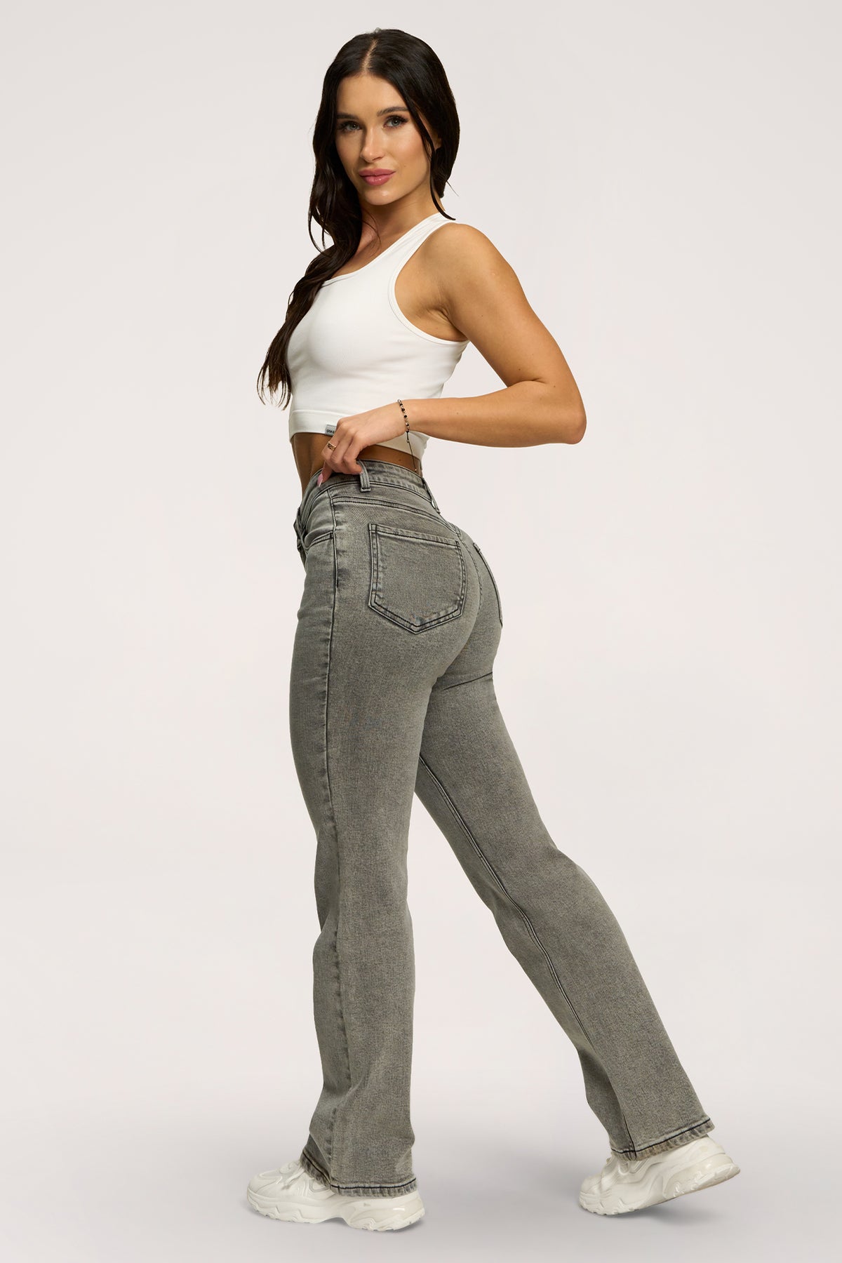 Jeansy classic grey