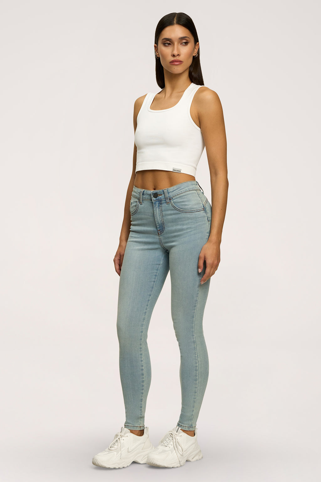 Jeansy skinny perfect slim light blue