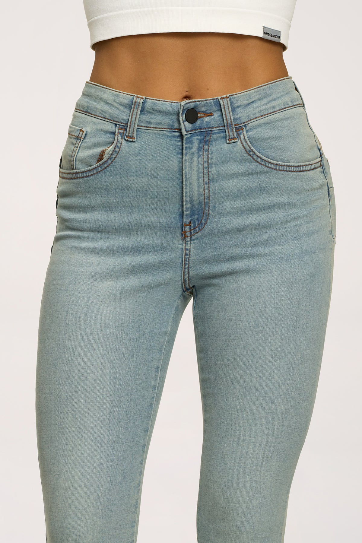 Jeansy skinny perfect slim light blue