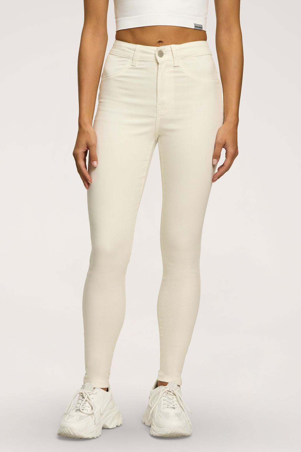 Jeansy skinny perfect slim off white
