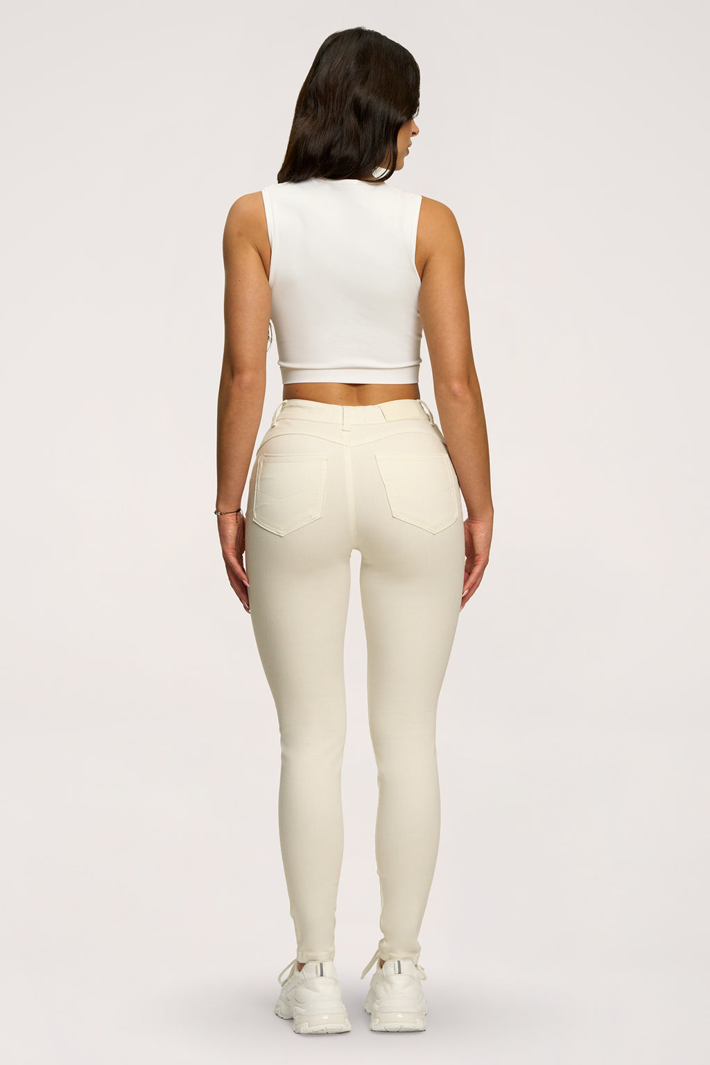 Jeansy skinny perfect slim off white