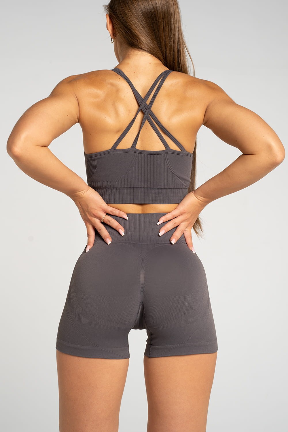 Spodenki push up 2.0 dark silver