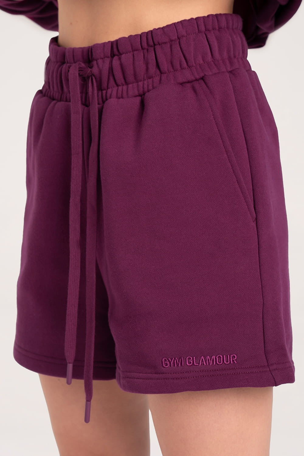 Spodenki dresowe amaranth