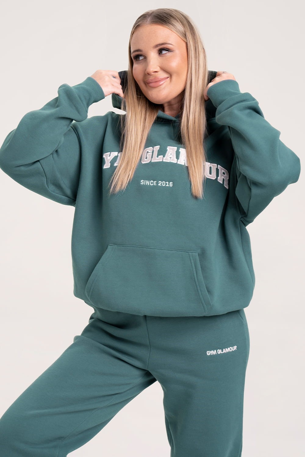 Bluza college ocean glow