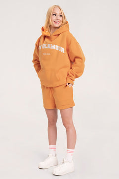 Teplákové kraťasy tangerine