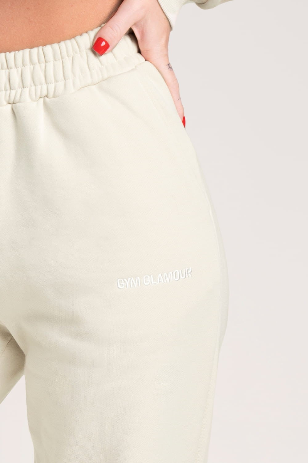 Spodnie dresowe off white