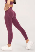 Leginsy seamless push up cherry