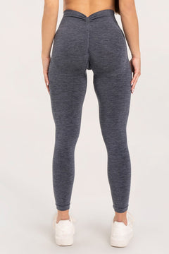 Legíny seamless deep push up dark grey