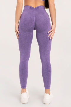 Legíny seamless deep push up violet