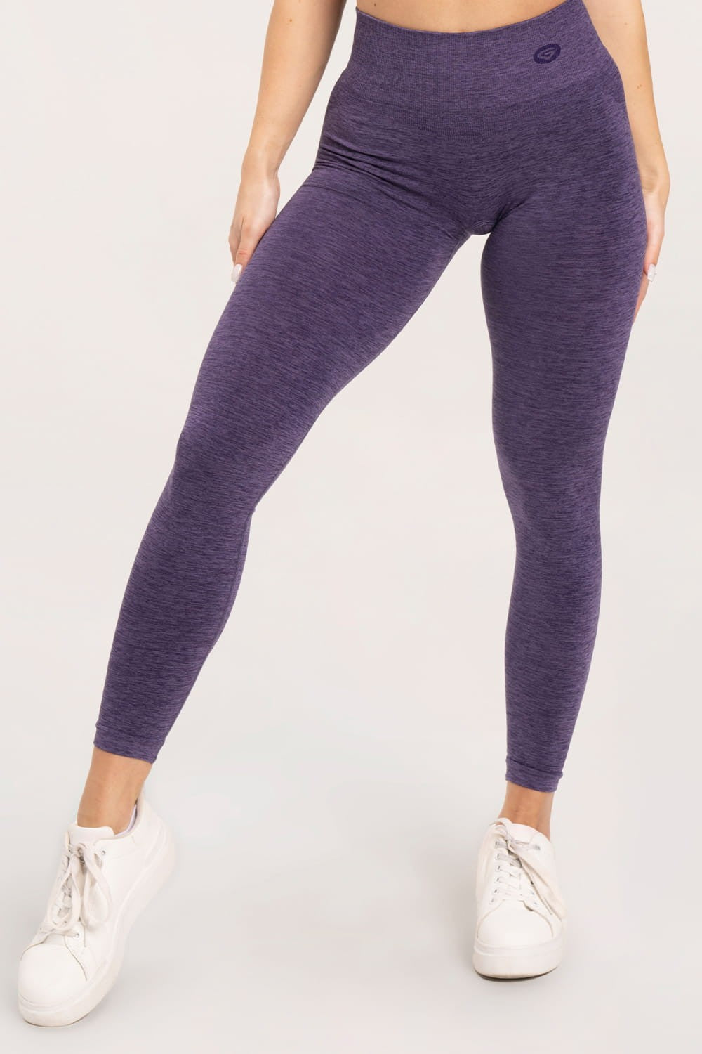 Leginsy seamless deep push up plum