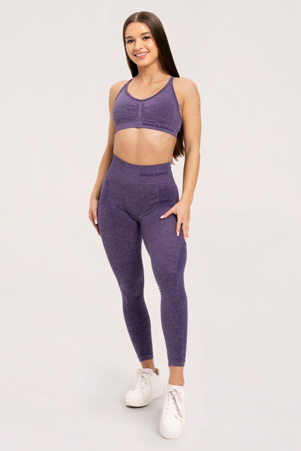 Leginsy seamless plum