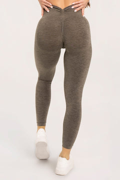Legíny seamless deep push up espresso