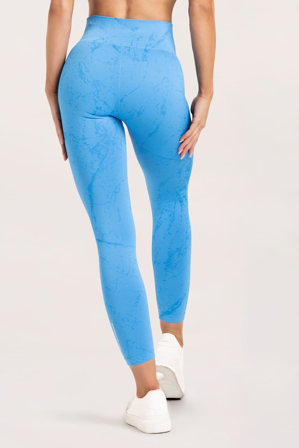 Leginsy marble baby blue