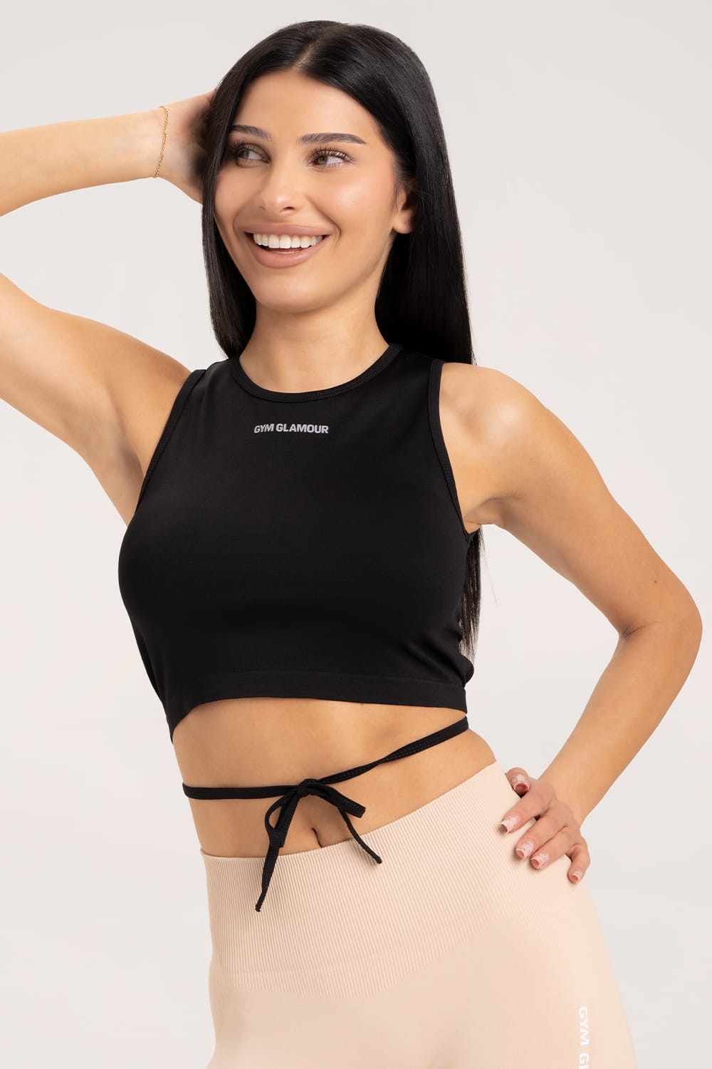 Top wiązany black