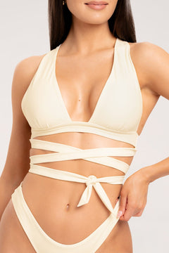 Podprsenka Malibu Cross off white