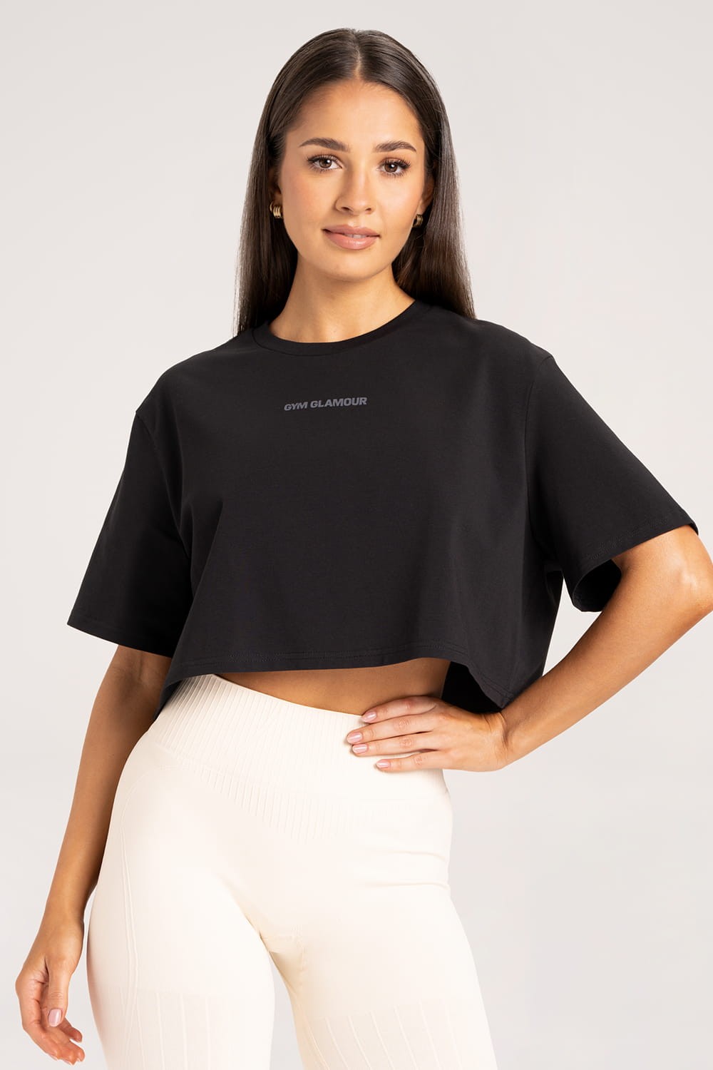 T-shirt boxy black
