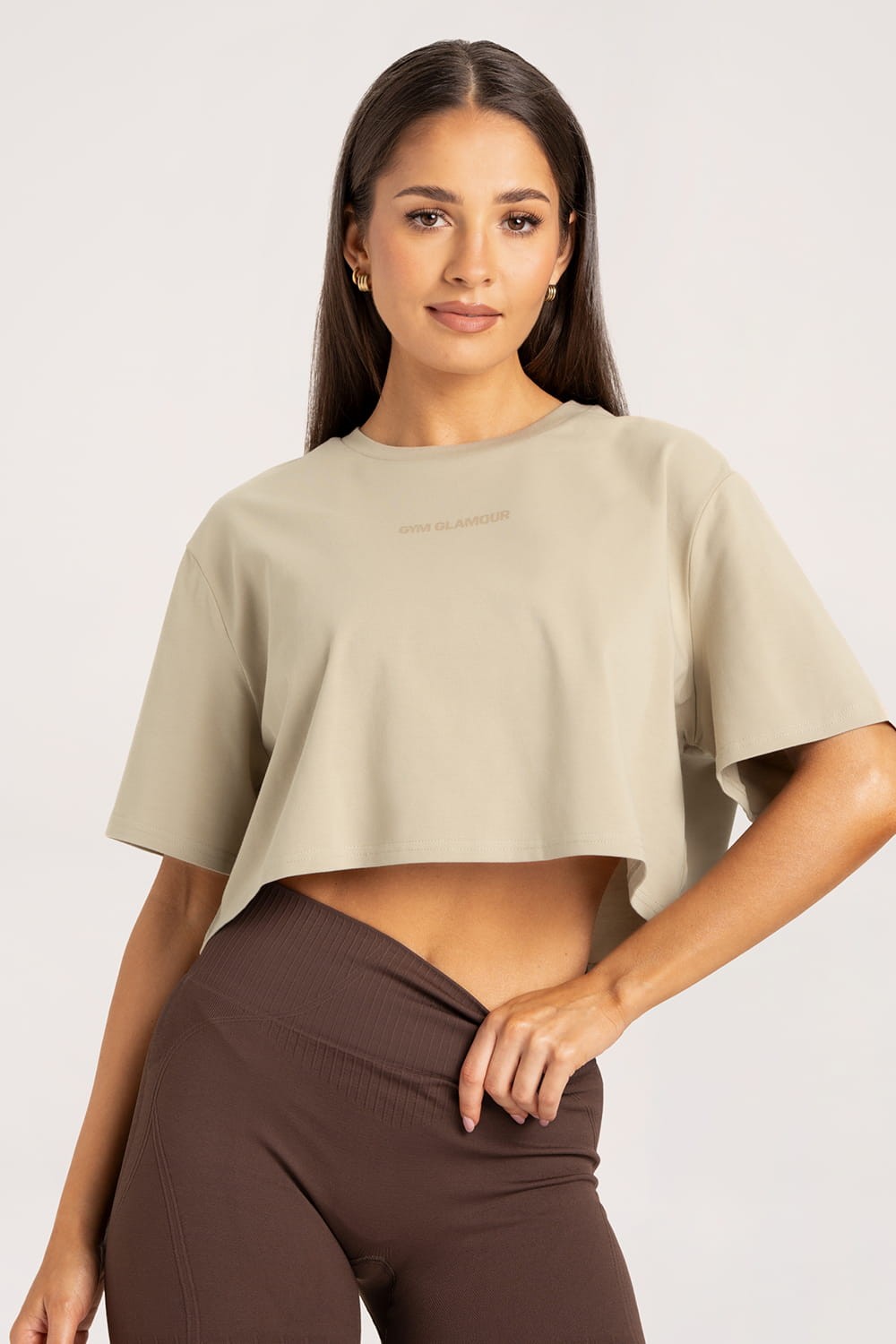 T-shirt boxy desert sand