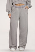 Easy Straight-Leg Sweatpants light grey