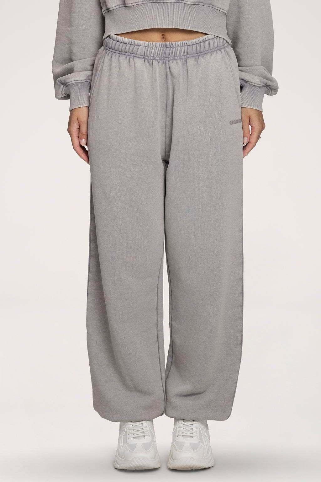 Spodnie dresowe ze ściągaczem Easy light grey