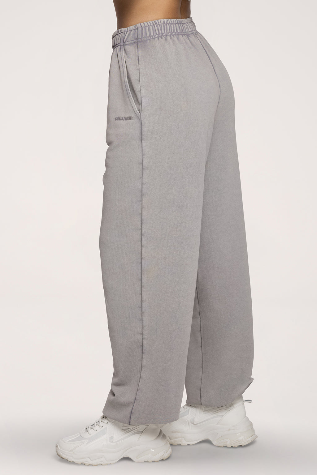 Spodnie dresowe ze ściągaczem Easy light grey