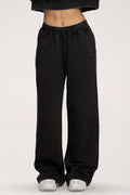Easy Straight-Leg Sweatpants black