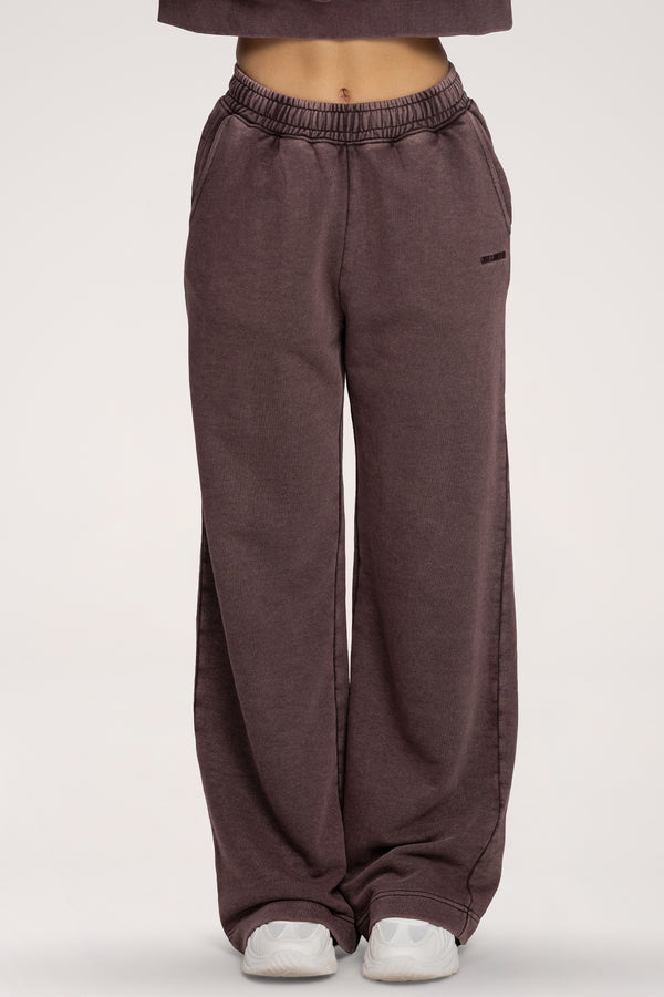 Easy Straight-Leg Sweatpants chocolate