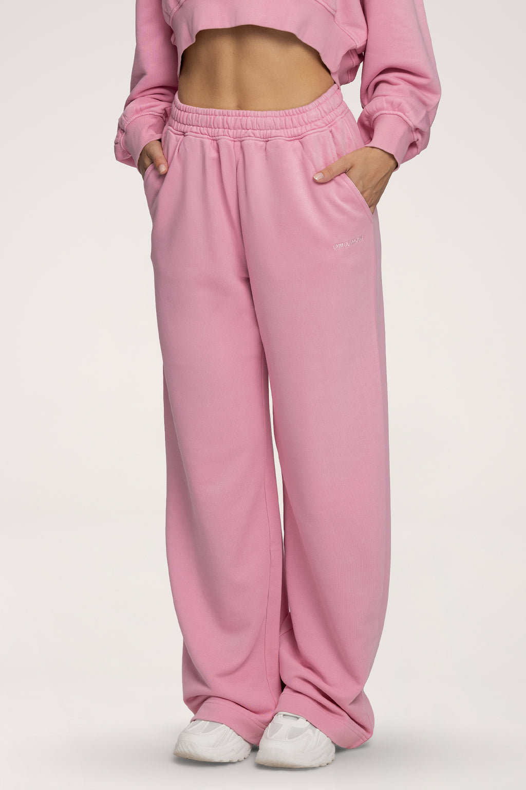 Easy Straight-Leg Sweatpants light pink