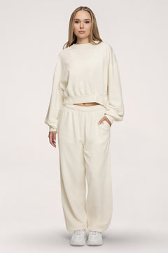 Easy Cuffed Sweatpants off white