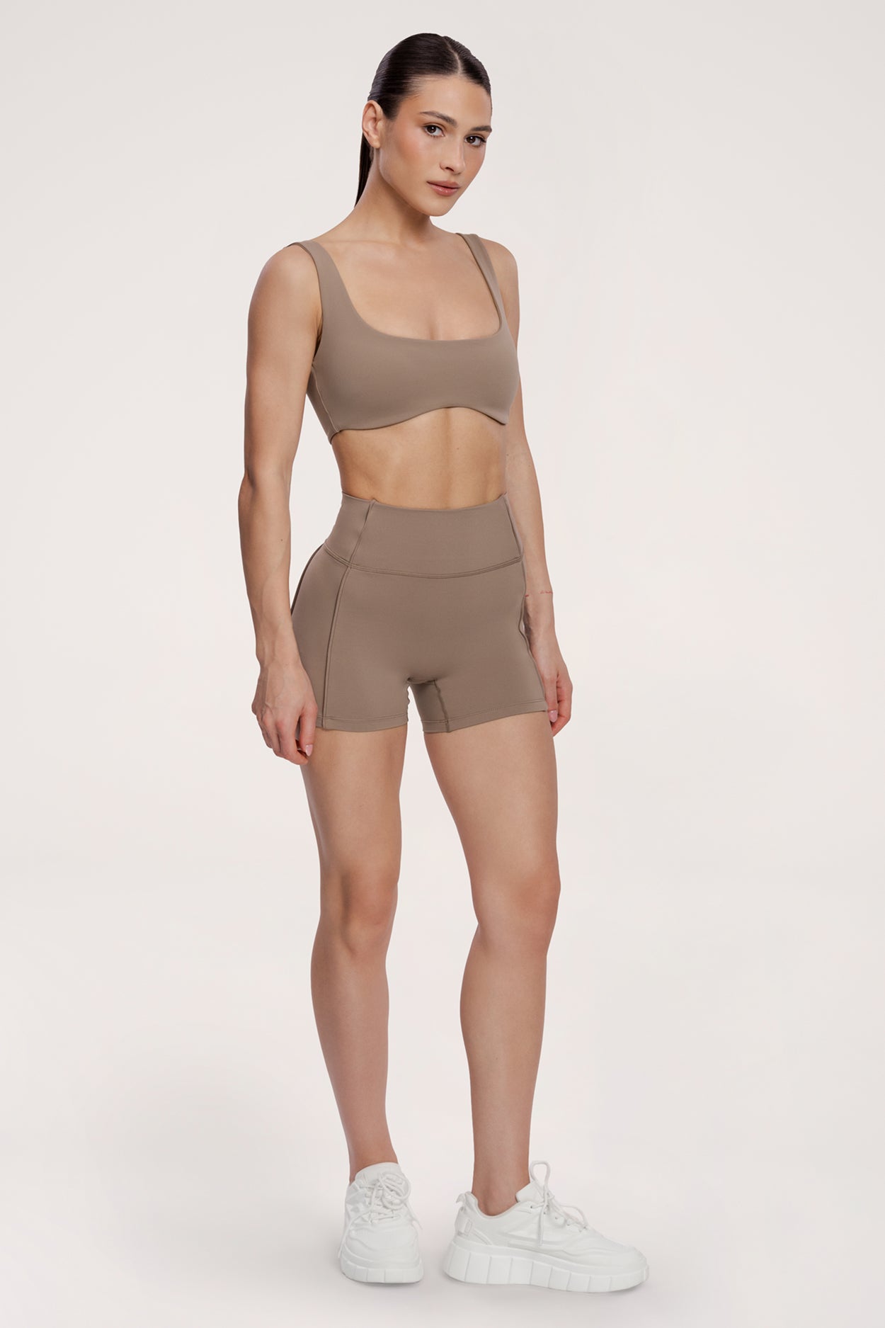 Spodenki pilates era warm beige