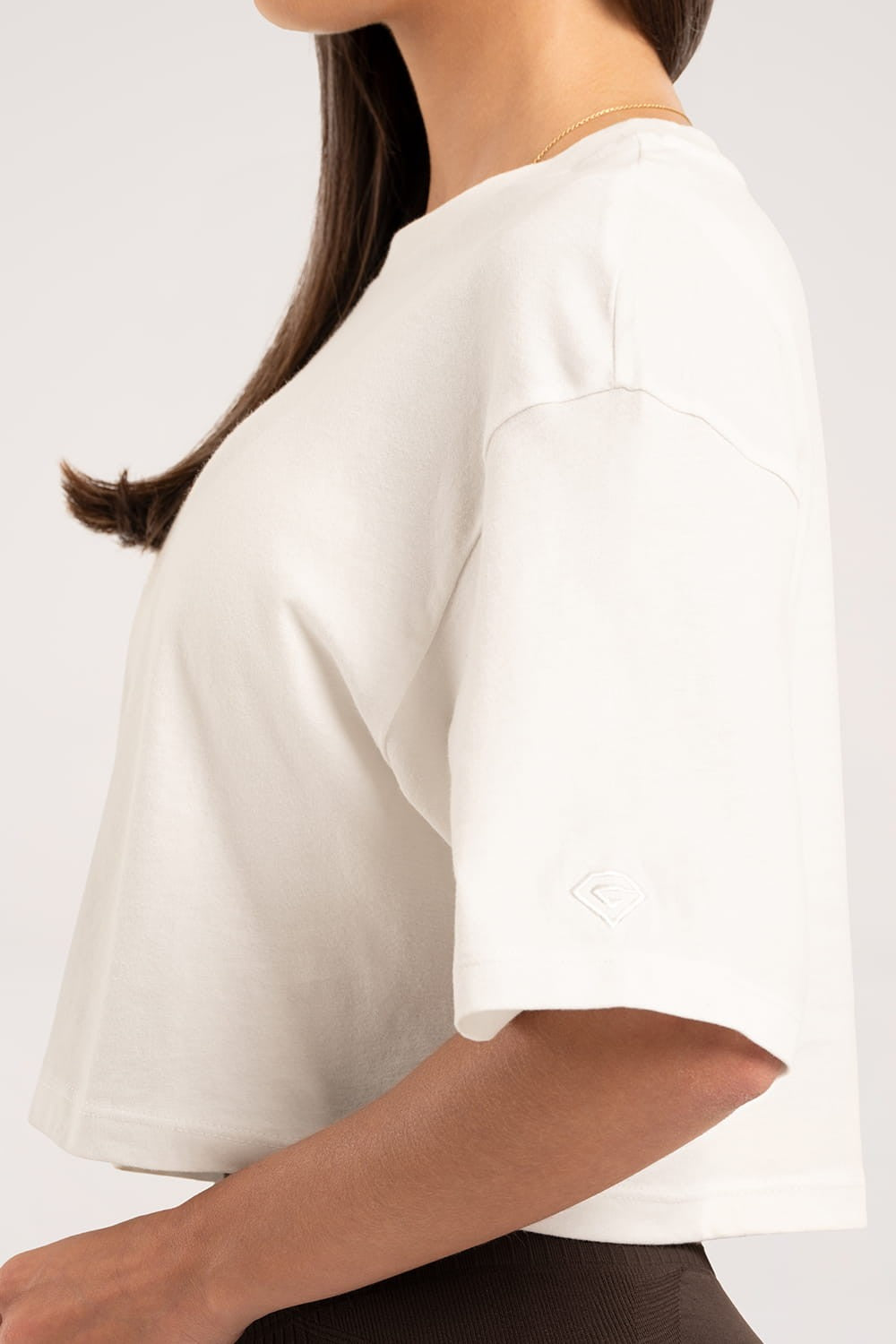 T-shirt crop off white