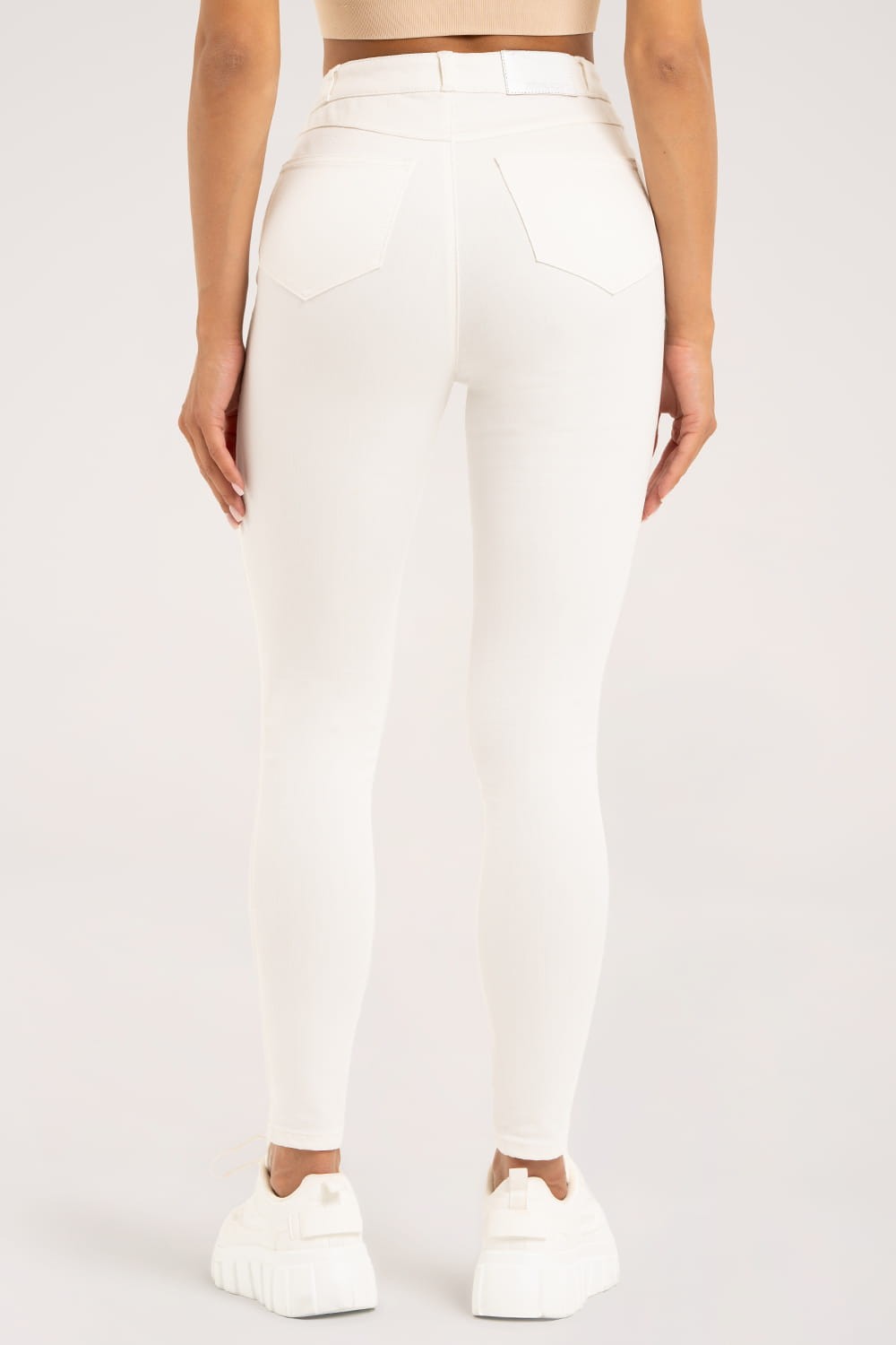 Jeansy skinny off white
