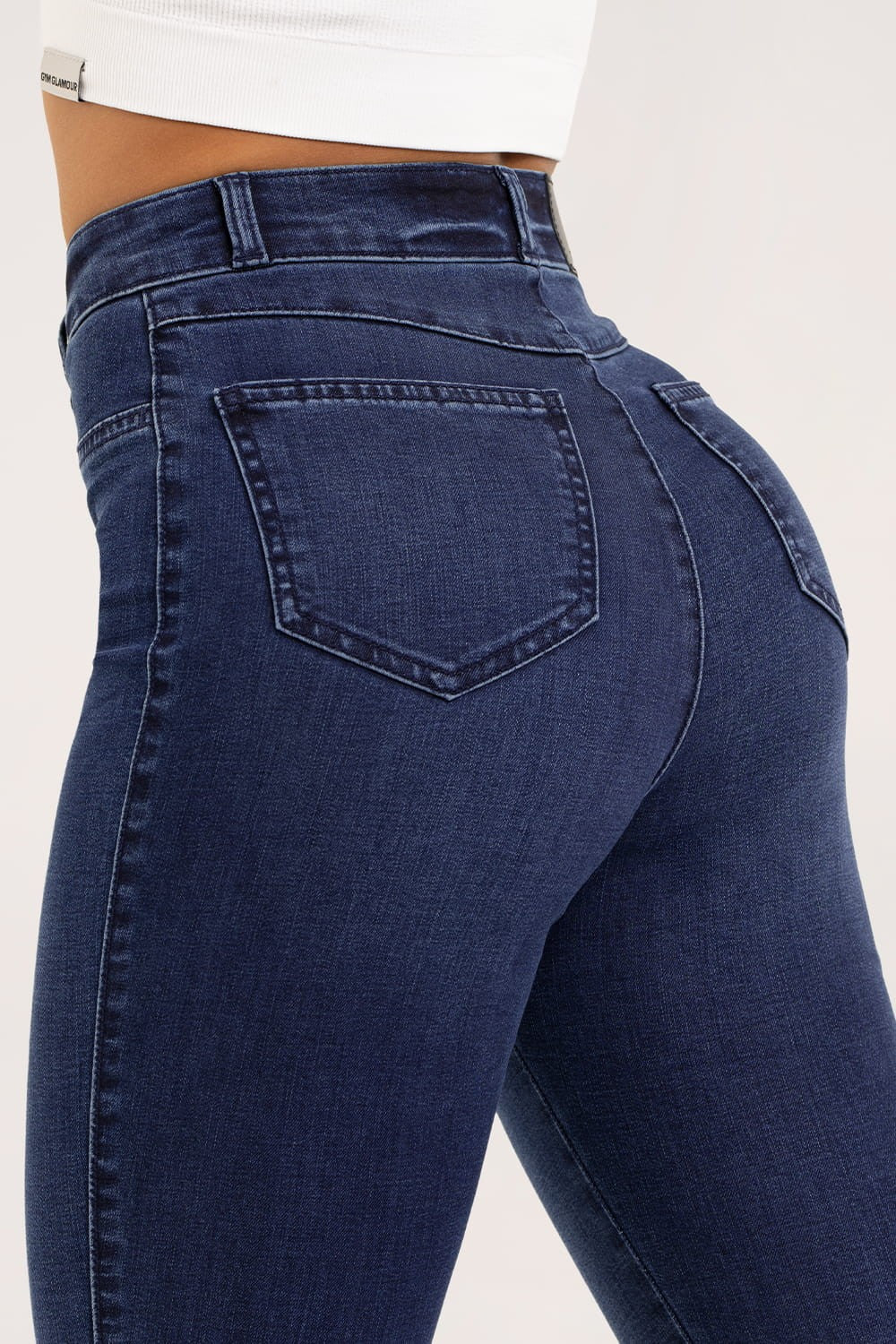 Jeansy skinny navy blue