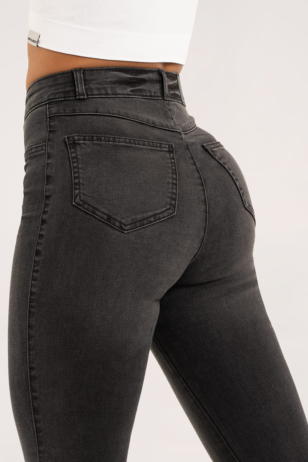 Jeansy skinny black